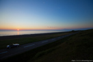 夕来に向かって伸びる道路